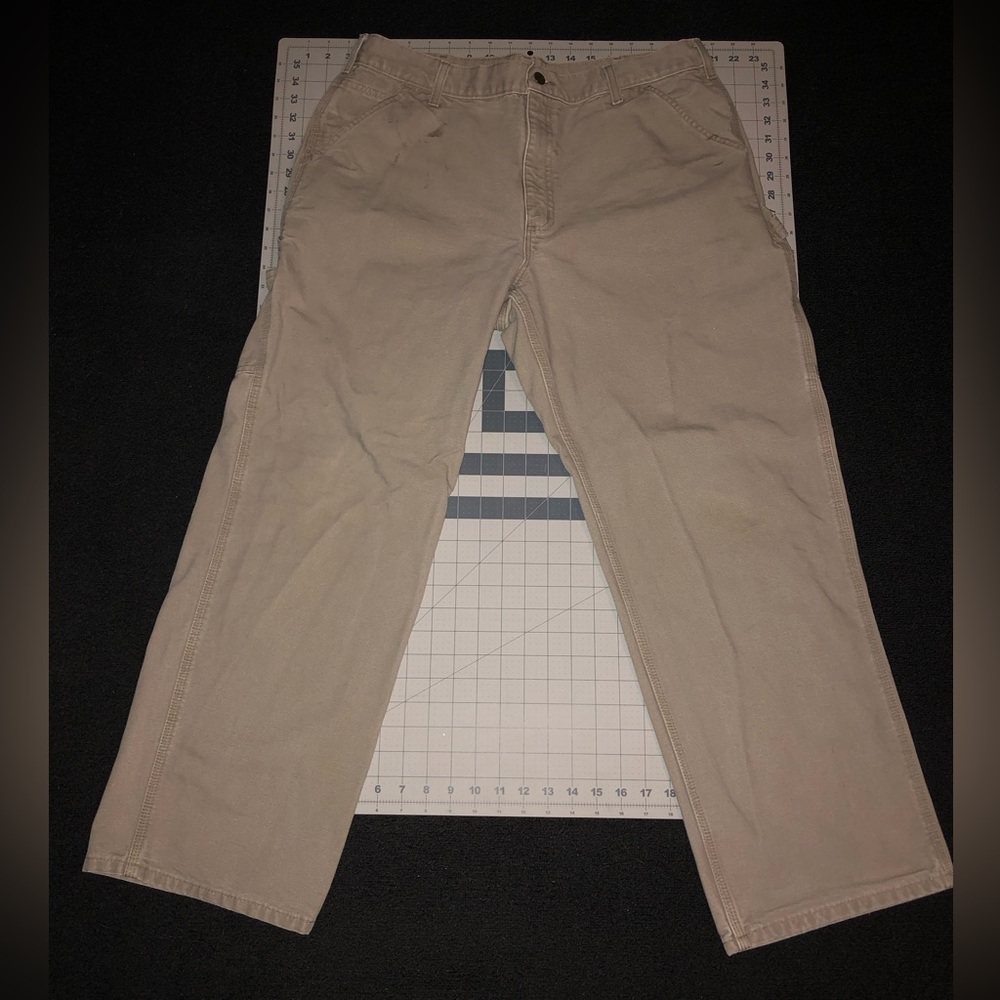 Carhartt. B11 DES. 36x30. Original Dungaree Fit. Tan color pants.